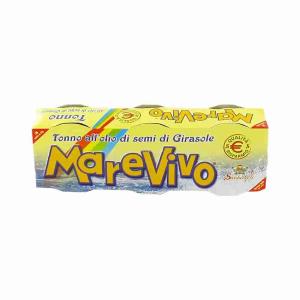 TUNA SUNFLOWER OIL MAREVIVO 80 GR x 3