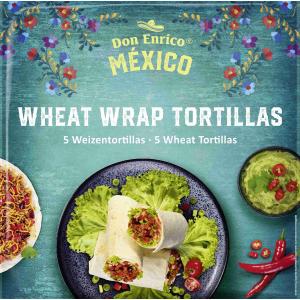 TORTILLAS WRAP 25 CM DON ENRICO TRIGO 70 GR x 5