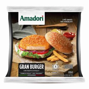 AMADORI GRAND BURGER DE POULET PANÉ 700 GR