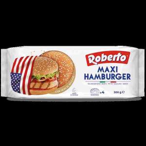 MAXI PAIN HAMBURGER INT. SÉSAME ROBERTO 75 GR x 4