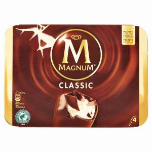 ALGIDA HELADO CLÁSICO MAGNUM 316 GR x 4