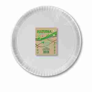 PAPER PLATES WHITE 335 ARISTEA 10 PCS