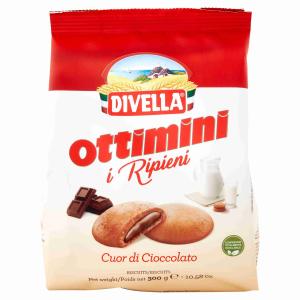 EXCELLENT CHOCOLATE FILLED BISCUITS DIVELLA 300 G