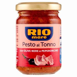 PESTO WITH TUNA, BLACK OLIVES AND PEPPER. RIO...