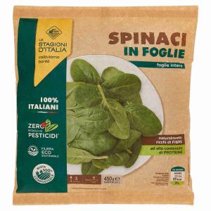 SPINACH LEAVES THE SEASONS OF ITALY 450 GR