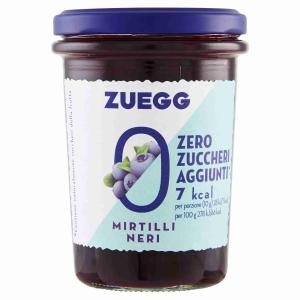 CONFITURE DE MYRTILLES ZÉRO SUCRE/AGG ZUEGG 220 GR