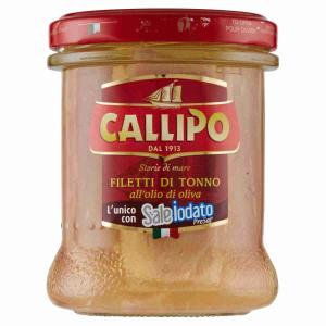 TUNA FILLETS OLIVE OIL GLASS CALLIPO 170 GR