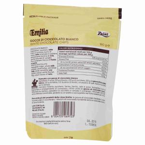 WHITE CHOCOLATE DROPS EMILIA CHEF ZAINI 180 GR