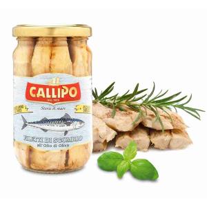 FILETTI SGOMBRO OLIO OLIVA VETRO CALLIPO 290 GR
