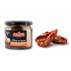 TUNA FILLETS AND DRIED TOMATOES GLASS CALLIPO...