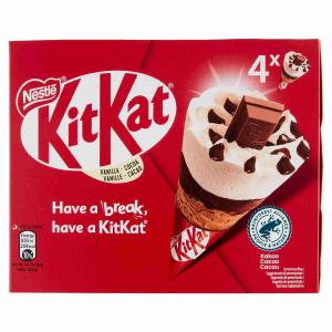 ICE CREAM KIT KAT VANILLA CONE 253 GR x 4