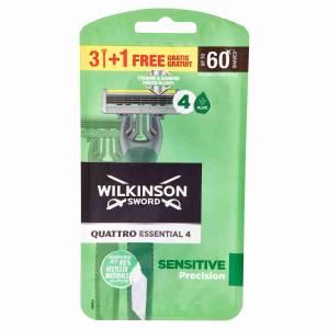 RASOIR WILKINSON QUATTRO ESSENTIAL 4 SENSITIVE 3+1