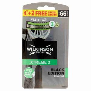 RASOIO XTREME 3 EDICIÓN NEGRA 4+2 WILKINSON