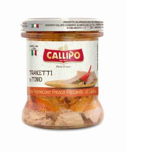 TUNA SLICES WITH CHILLI PEPPER CALLIPO 170 GR