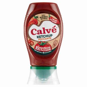 KETCHUP TOP DOWN SQUEEZE PICCANTE CALVE' 250 ML
