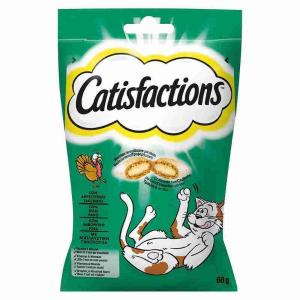 SNACK GATTO TACCHINO CATISFACTIONS 60 GR