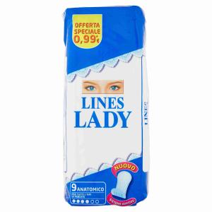 LADY ANATOMICAL LINES ABSORBENTS x 10