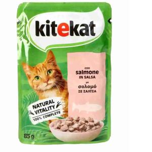 KATZENFUTTER LACHS IM SAUCE-BEUTEL KITEKAT 85 GR