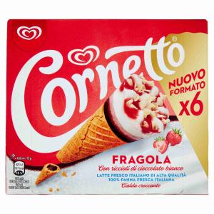 ALGIDA GLACE FRAISE 450 GR x 6