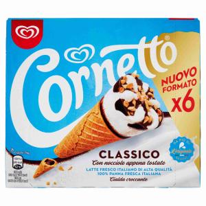 ALGIDA GLACE CORNET CLASSIQUE 450 GR x 6