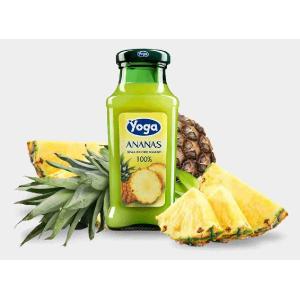 ZUMO DE FRUTA DE PIÑA 100% YOGA VASO 200 ML