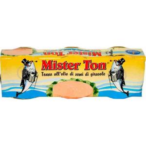 TUNA SUNFLOWER OIL MISTER TON 80 GR x 3