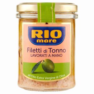 FILETES DE ATÚN ACEITE EVO VASO RIO MARE 180 GR