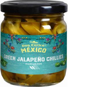 DON ENRICO 190 SLICED GREEN JALAPENO PEPPERS