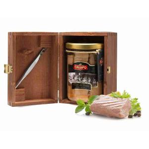 TUNA FILLETS RESERVE WOODEN BOX CALLIPO 820 GR