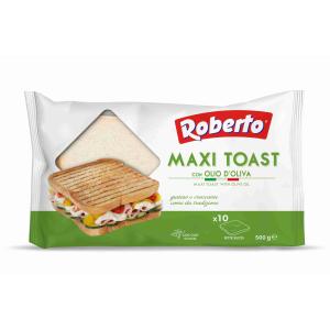 MAXI TOAST BREAD OLIVE OIL ROBERTO 500 GR