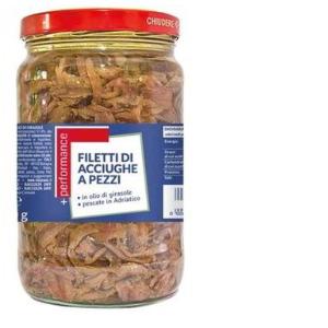 ANCHOVY FILLETS IN PIECES +PERFORMANCE 720 GR