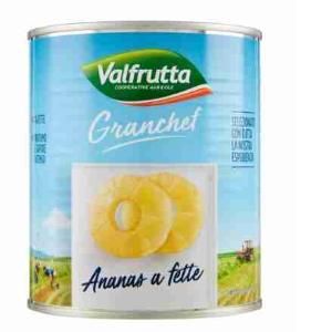 ANANASSCHEIBEN IN GRANCHEF VALFRUTTA SIRUP 3,