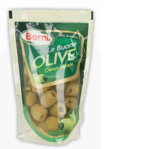 PITTED GREEN OLIVES IN SACLA BRINE 4.1 KG