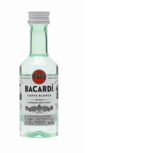 BACARDI CARTA BLANCA MIGNON RUM 5 CL