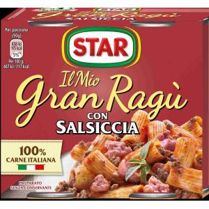 GRAN RAGU' SALSICCIA STAR 180 GR x 2
