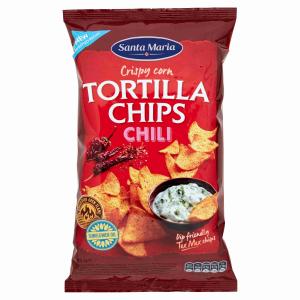 TORTILLA CHIPS CHILI EUROFOOD 185 GR