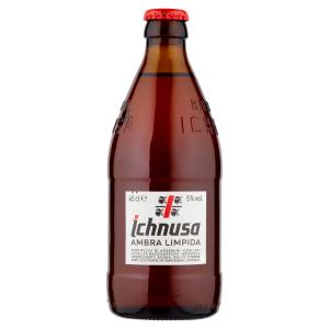 ICHNUSA CERVEZA ÁMBAR CLARO BOTELLA 45 CL