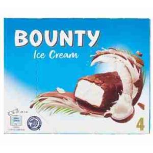 BOUNTY GLACE MARS BARRE 156,4 GR x 4