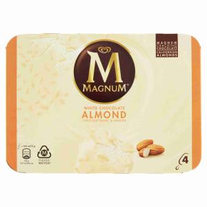 HELADO DE ALGIDA BLANCA MAGNUM 292 GR x 4