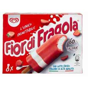 NOUVELLE GLACE ALGIDA FRAISE 408 GR x 8