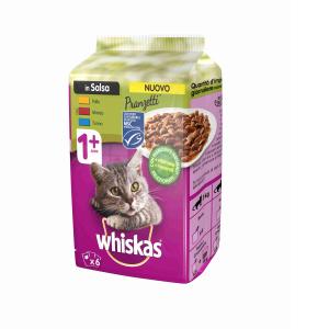 FOOD GATTO LUNCH. MARE&MONTI 1+ WHISKAS 50 GR x 6