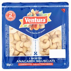 GESCHALTE CASHEWNÜSSE VENTURA 80 GR