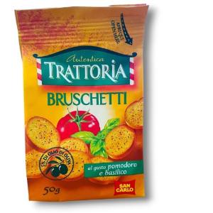 BRUSCHETTI TOMATE Y ALBAHACA SAN CARLO 50 GR