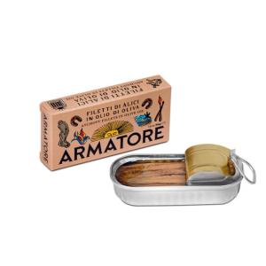 FILETS D'ANCHOIS HUILE D'OLIVE ARMATORE 45 GR