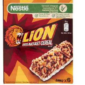 BARRE DE CEREALE NESTLE' LION 25 GR x 6