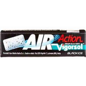 CHEWING GUM A.ACTION BLACK ICE STICK VIGORSOL 13 G