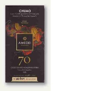 CHUAO CHOCOLAT NOIR 70% LIMITÉ AMEDEI 50 GR