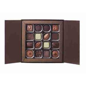 CHOCOLATE BOX. 16 ASSORTED PRALINES AMEDEI 16