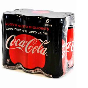 COCA COLA ZERO CAN 33 CL x 6