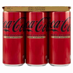 COCA COLA ZERO S.CAFFEINE CAN 33 CL x 6